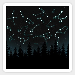 Constellations V2 (Trees are Transparent) Sticker